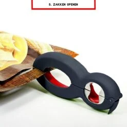 Multifunctionele Opener - 6-in-1 Keuken Hulp - Ouderen Opener - Fles Opener - Bier Opener - Pot Opener - Zak Opener - Veiligheidszegels Verwijderen - Doppen Losdraaien - Allesopener - Zwart/Rood -Home-Keuken 1200x1200 1104