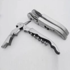 Kurkentrekker - Wijnopener - Bieropener - Kelnermes - Flesopener- Bierflesopener - Volledig RVS -Home-Keuken 1200x1200 1121