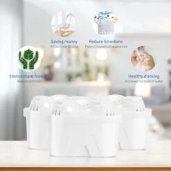 Aigostar Waterfilterpatronen Pure - 3 Stuks - Waterfilter - Filterpatronen - Brita Maxtra+ Compatible -Home-Keuken 1200x1200 1189