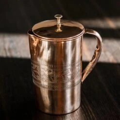 Puur Koperen Kan Bloempatroon - 1,5 Liter -Home-Keuken 1200x1200 1289