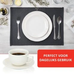 Alpina Tafelservies - Serviesset 40-delig - 8 Persoons - Vaatwasserbestendig - Geschikt Voor Magnetron - Wit -Home-Keuken 1200x1200 1307