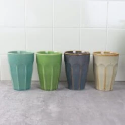 Orange85 Cappuccino Mokken - Latte Macchiato Glazen - 330 Ml - Hittebestendig - Set Van 4 - Porselein - Multicolor - Cappuccino Glazen - Cappuccino Kopjes -Home-Keuken 1200x1200 1322