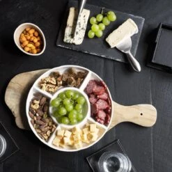 Krumble Tapasbord Met 5 Vakken / Servies / Borden / Hapjesbord / Serveerschalen / Serveerborden / Gourmetbord - Wit -Home-Keuken 1200x1200 1326