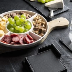 Krumble Tapasbord Met 5 Vakken / Servies / Borden / Hapjesbord / Serveerschalen / Serveerborden / Gourmetbord - Wit -Home-Keuken 1200x1200 1327