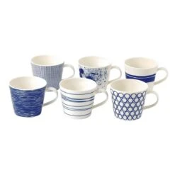 Royal Doulton Pacific - 6x Mok / Beker - Porselein - Wit / Blauw - 450 Ml - Set Van 6 Mokken 17 Royal Doulton Pacific - 6x Mok / Beker - Porselein - Wit / Blauw - 450 Ml - Set Van 6 Mokken -Home-Keuken 1200x1200 1411