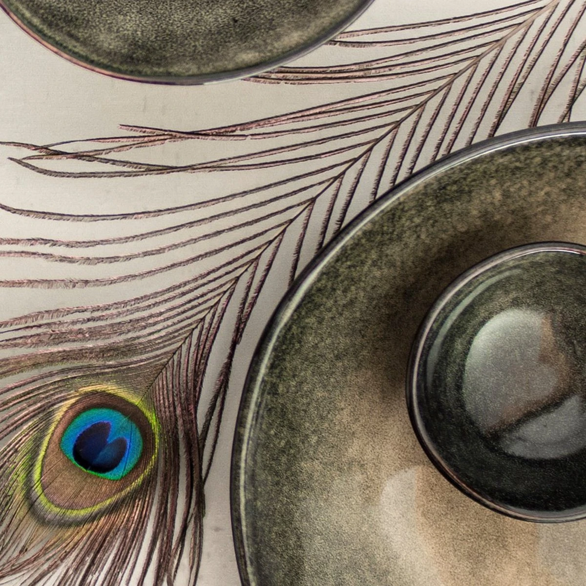 Dutch Rose Organic - Dutch Rose Set 36 Delig Servies Groen 4 Dutch Rose Organic - Dutch Rose Set 36 Delig Servies Groen - Afbeelding 2