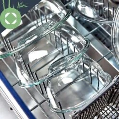 Klarstein Glazen Serveerschaal Met Bamboe Deksel - Afwasmachinebestendig - Veelzijdig Inzetbaar -Home-Keuken 1200x1200 1474