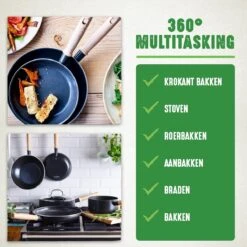 GreenChef Vintage Koekenpan 28cm - Zwart - Inductie - PFAS-vrij -Home-Keuken 1200x1200 160