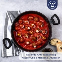 Westinghouse Hapjespan Inductie - Ø 32 Cm - Zwart Marmer - Met Deksel -Home-Keuken 1200x1200 315