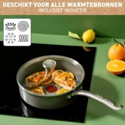 Tefal Renew+ Keramische Hapjespan - Ø 24 Cm - Met Deksel 23 Tefal Renew+ Keramische Hapjespan - Ø 24 Cm - Met Deksel -Home-Keuken 1200x1200 320