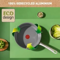 Tefal Renew+ Keramische Hapjespan - Ø 24 Cm - Met Deksel 26 Tefal Renew+ Keramische Hapjespan - Ø 24 Cm - Met Deksel -Home-Keuken 1200x1200 323