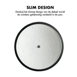 MOA Gietijzeren Braadpan - Inhoud 5,7 Liter - 26CM - Rond - Alle Warmtebronnen - Ook Voor Inductie - Gewicht 5,8 Kg - Wit - C26W -Home-Keuken 1200x1200 400