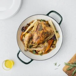 Navaris Gietijzeren Stoofpan Met Deksel- 3,5 Liter Gietijzeren Ovenschaal Van Email - Geschikt Voor Alle Warmtebronnen - Groen -Home-Keuken 1200x1200 411