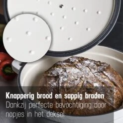 Daumonet Carême Blanc Gietijzeren Braadpan - Sudderpan Wit - Rond - Ø 26 Cm - 4,4 Liter - 100% PFAS & PFOA Vrij - Emaille - Geschikt Voor Alle Warmtebronnen - Elektrisch - Gas - Halogeen - Inductie - Keramisch - Vaatwasserbestendig 14 Daumonet Carême Blanc Gietijzeren Braadpan - Sudderpan Wit - Rond - Ø 26 Cm - 4,4 Liter - 100% PFAS & PFOA Vrij - Emaille - Geschikt Voor Alle Warmtebronnen - Elektrisch - Gas - Halogeen - Inductie - Keramisch - Vaatwasserbestendig -Home-Keuken 1200x1200 430