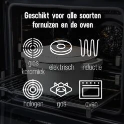 Daumonet Carême Blanc Gietijzeren Braadpan - Sudderpan Wit - Rond - Ø 26 Cm - 4,4 Liter - 100% PFAS & PFOA Vrij - Emaille - Geschikt Voor Alle Warmtebronnen - Elektrisch - Gas - Halogeen - Inductie - Keramisch - Vaatwasserbestendig 19 Daumonet Carême Blanc Gietijzeren Braadpan - Sudderpan Wit - Rond - Ø 26 Cm - 4,4 Liter - 100% PFAS & PFOA Vrij - Emaille - Geschikt Voor Alle Warmtebronnen - Elektrisch - Gas - Halogeen - Inductie - Keramisch - Vaatwasserbestendig -Home-Keuken 1200x1200 435