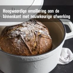 Daumonet Carême Blanc Gietijzeren Braadpan - Sudderpan Wit - Rond - Ø 26 Cm - 4,4 Liter - 100% PFAS & PFOA Vrij - Emaille - Geschikt Voor Alle Warmtebronnen - Elektrisch - Gas - Halogeen - Inductie - Keramisch - Vaatwasserbestendig 21 Daumonet Carême Blanc Gietijzeren Braadpan - Sudderpan Wit - Rond - Ø 26 Cm - 4,4 Liter - 100% PFAS & PFOA Vrij - Emaille - Geschikt Voor Alle Warmtebronnen - Elektrisch - Gas - Halogeen - Inductie - Keramisch - Vaatwasserbestendig -Home-Keuken 1200x1200 436