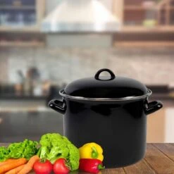 Orange85 Soeppan - Stamppot Pan - Inductie - Zwart - 8 Liter - Staal - Alle Warmtebronnen -Home-Keuken 1200x1200 458