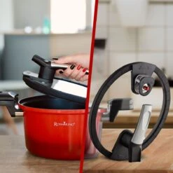 Rosmarino - Snelkookpan Met Glazen Deksel - Zwart - Ø24cm - 5 Liter - 100% PFAS & PFOA Vrij - Aluminium - Pressure Cooker - Non-stick Minerale Coating - Ergonomische Handgrepen - Geschikt Voor Alle Warmtebronnen -Home-Keuken 1200x1200 492