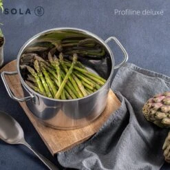 Sola Steelpan Profiline Deluxe - Ø 16 Cm - Zilver - RVS - Sandwichbodem -Home-Keuken 1200x1200 522