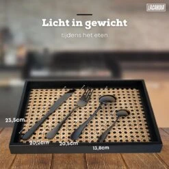 LaCardia Bestekset Glans Zwart – 24-delig Bestek – 6 Persoons – Bestek Zwart Voor 6 Personen 13 LaCardia Bestekset Glans Zwart – 24-delig Bestek – 6 Persoons – Bestek Zwart Voor 6 Personen -Home-Keuken 1200x1200 561