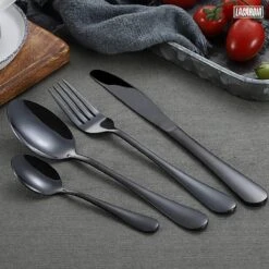 LaCardia Bestekset Glans Zwart – 24-delig Bestek – 6 Persoons – Bestek Zwart Voor 6 Personen 15 LaCardia Bestekset Glans Zwart – 24-delig Bestek – 6 Persoons – Bestek Zwart Voor 6 Personen -Home-Keuken 1200x1200 563