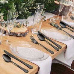 LaCardia Bestekset Glans Zwart – 24-delig Bestek – 6 Persoons – Bestek Zwart Voor 6 Personen 16 LaCardia Bestekset Glans Zwart – 24-delig Bestek – 6 Persoons – Bestek Zwart Voor 6 Personen -Home-Keuken 1200x1200 564