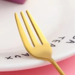 Gebaksvorkjes Donut Set Van 4 Taartvorkjes - Goud 10 Gebaksvorkjes Donut Set Van 4 Taartvorkjes - Goud -Home-Keuken 1200x1200 586