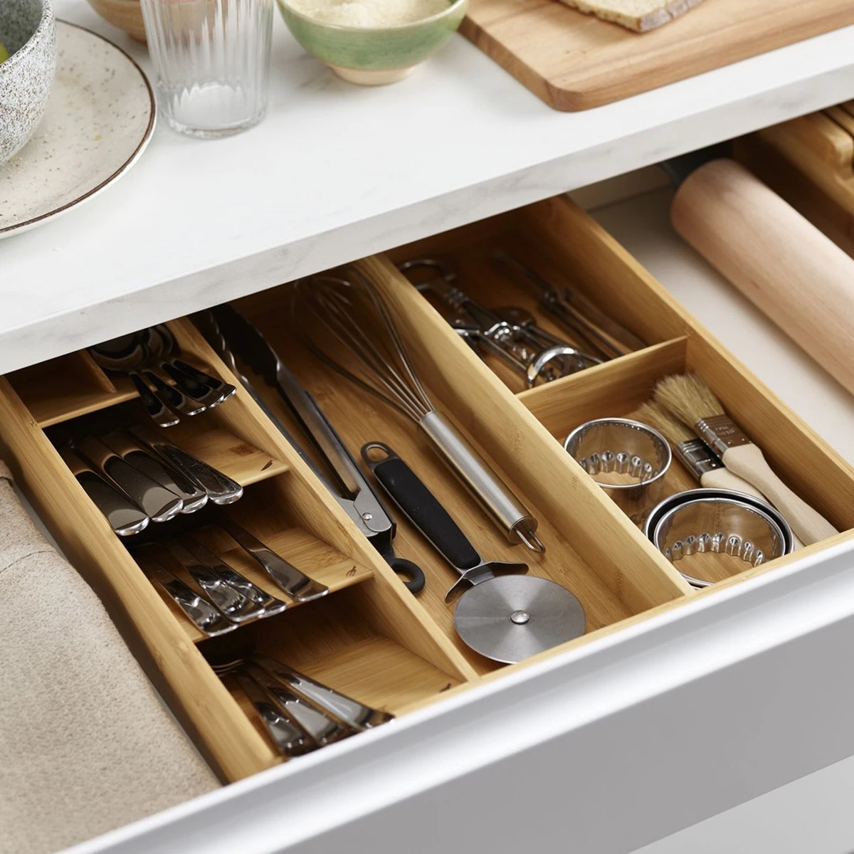 Joseph Joseph Bestek Organizer Bamboe 5-vaks - Small 5-vaks - Sorteervakken, Klaar Voor Gebruik, Duurzaam 13 Joseph Joseph Bestek Organizer Bamboe 5-vaks - Small 5-vaks - Sorteervakken, Klaar Voor Gebruik, Duurzaam - Afbeelding 11