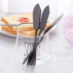 House Of Husk Botermesjes Set - Zwart - RVS - Botermes - Smeermessen - Tapas Mesjes - 6 Stuks -Home-Keuken 1200x1200 610