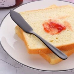 House Of Husk Botermesjes Set - Zwart - RVS - Botermes - Smeermessen - Tapas Mesjes - 6 Stuks -Home-Keuken 1200x1200 612