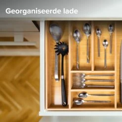 Coninx Bestekbak Bamboe 36CM Breed - Besteklade - Opbergbak - Duurzaam - Voor Laden Vanaf 47cm Diep -Home-Keuken 1200x1200 621