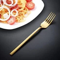 Cadeau 30-delige Gouden Zilverwerk Set Bestekset, Velaze 18/10 Roestvrijstalen Gebruiksvoorwerpen Service Voor 6 Personen Inclusief Dinerlepel, Diner Vork, Diner Mes, Dessertvork En Theelepel, Spiegel Gepolijst Ontwerp -Home-Keuken 1200x1200 664