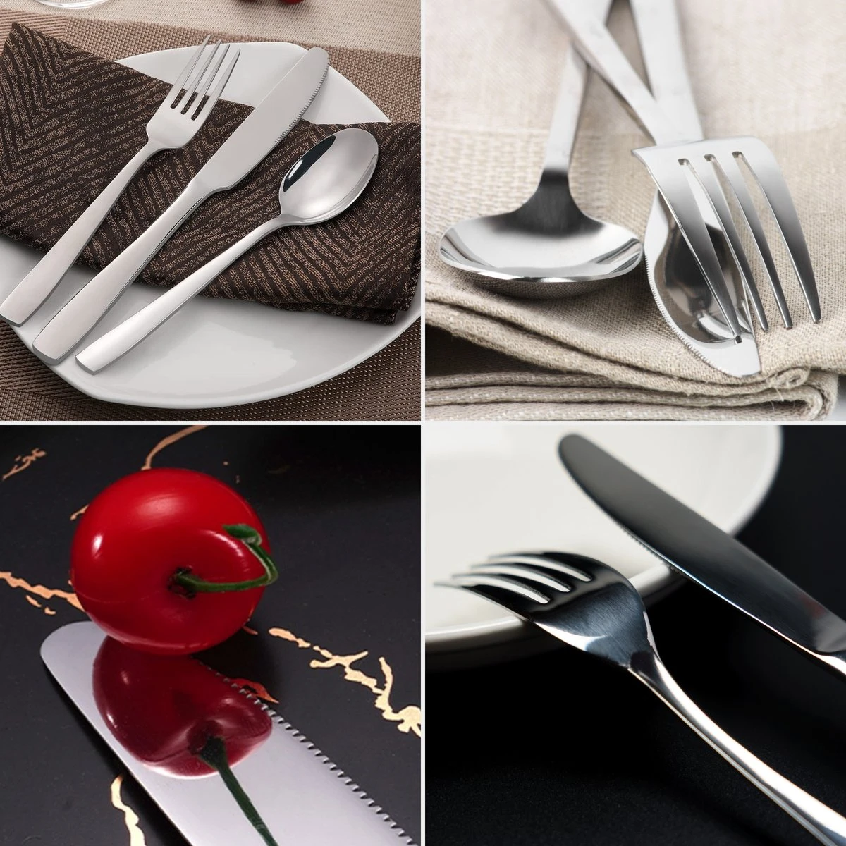 Deleca 6 Persoons Bestekset (36-delig) - Lepels, Messen, Vorken & Steakmessen - Vaatwasserbestendig - Zilver / RVS 6 Deleca 6 Persoons Bestekset (36-delig) - Lepels, Messen, Vorken & Steakmessen - Vaatwasserbestendig - Zilver / RVS - Afbeelding 4