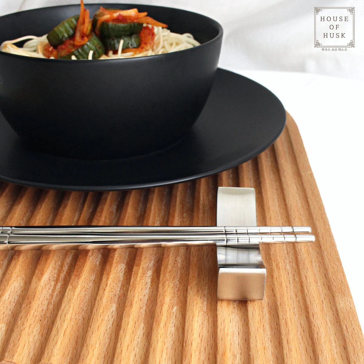 House Of Husk Chopsticks Set - Koreaanse Eetstokjes - Vaatwasserbestendig - RVS - 5 Paar - Zilver 6 House Of Husk Chopsticks Set - Koreaanse Eetstokjes - Vaatwasserbestendig - RVS - 5 Paar - Zilver - Afbeelding 4