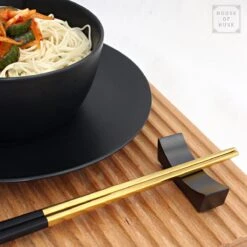 House Of Husk Chopsticks Set - Koreaanse Eetstokjes - Vaatwasserbestendig - RVS - 5 Paar - Duo Tone - Zwart Goud 12 House Of Husk Chopsticks Set - Koreaanse Eetstokjes - Vaatwasserbestendig - RVS - 5 Paar - Duo Tone - Zwart Goud -Home-Keuken 1200x1200 863