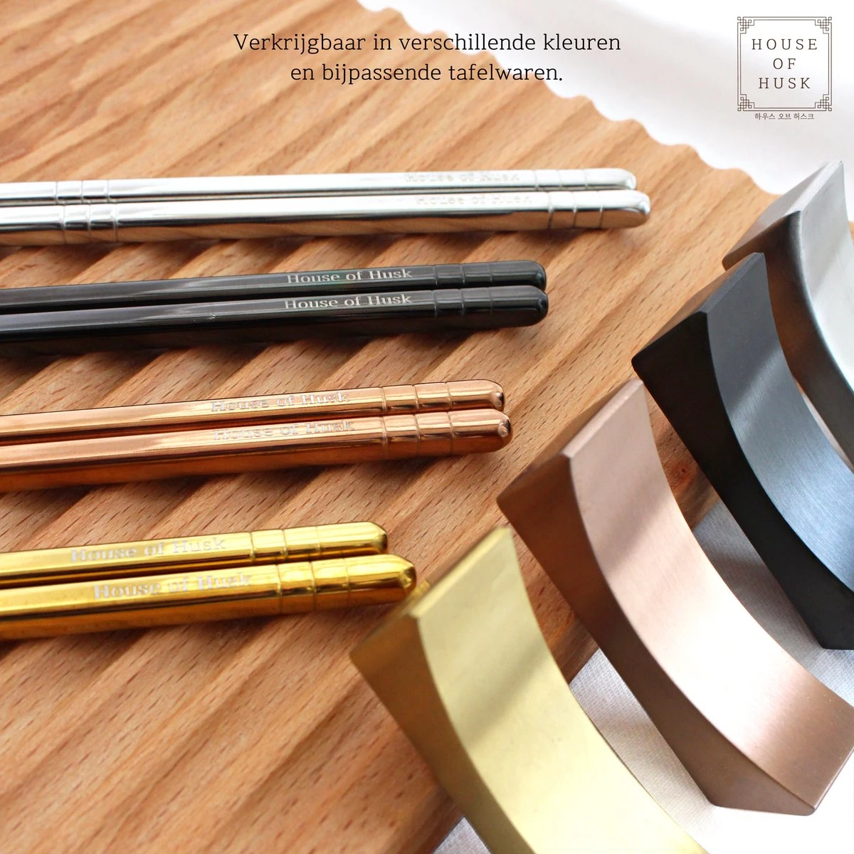 House Of Husk Chopsticks Set - Koreaanse Eetstokjes - Vaatwasserbestendig - RVS - 5 Paar - Zwart 9 House Of Husk Chopsticks Set - Koreaanse Eetstokjes - Vaatwasserbestendig - RVS - 5 Paar - Zwart - Afbeelding 7