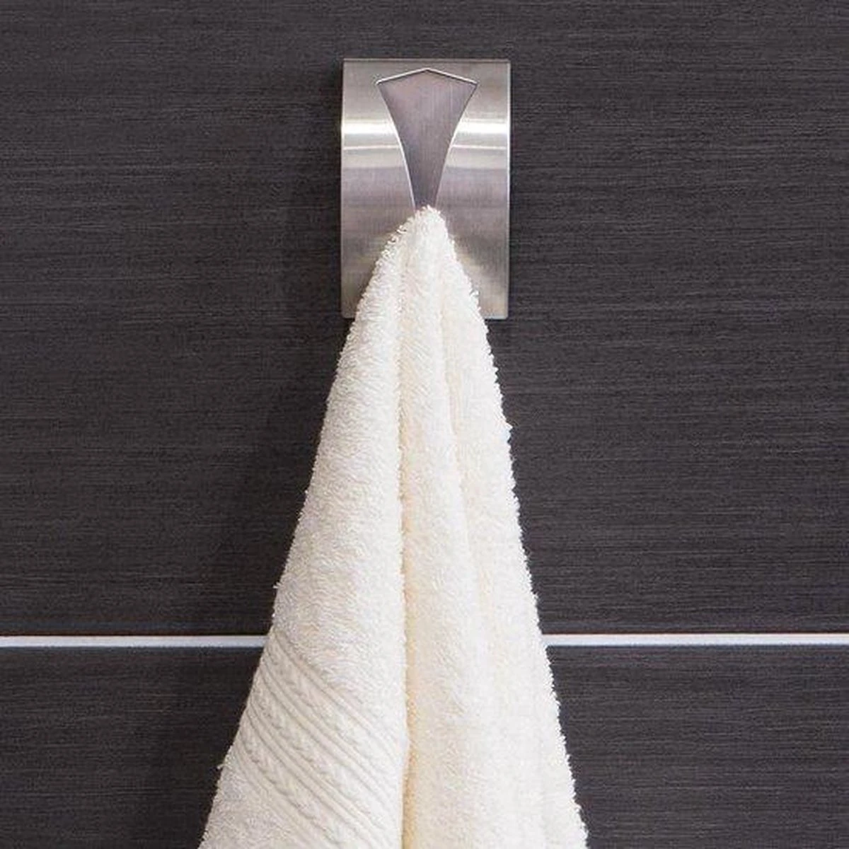 Merkloos 2 Stuks RVS Handdoekhouders - Handdoek Klem - Handdoek Haak 6 Merkloos 2 Stuks RVS Handdoekhouders - Handdoek Klem - Handdoek Haak - Afbeelding 4