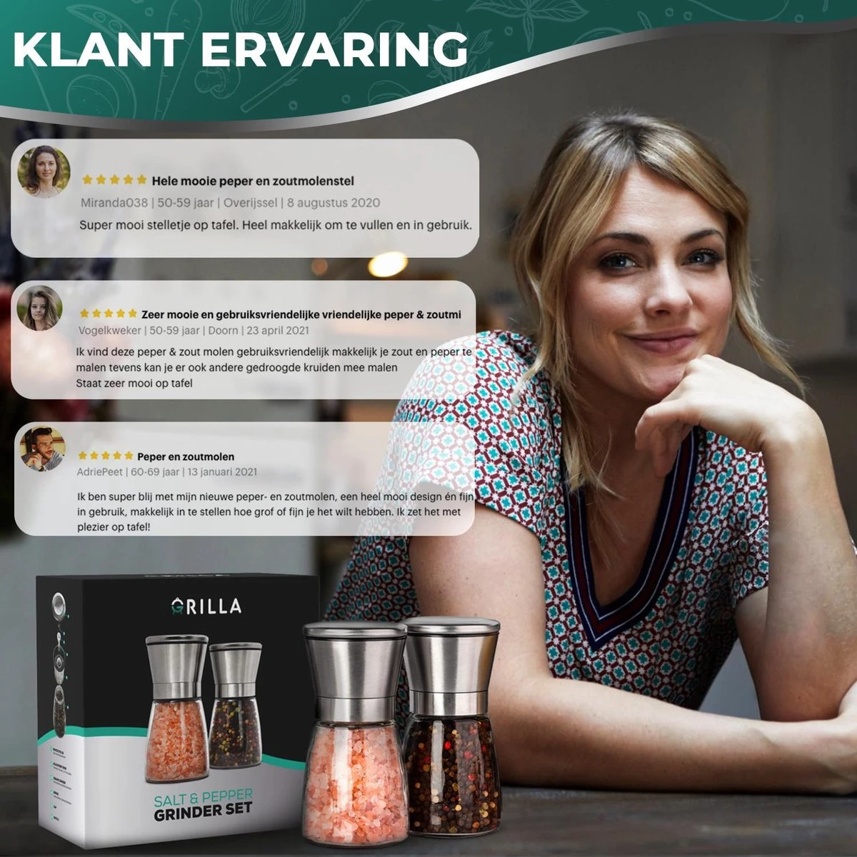 Peper En Zoutmolen Set - RVS Zout En Peperstel - Zoutvaatje En Pepermolen - 2 In 1 8 Peper En Zoutmolen Set - RVS Zout En Peperstel - Zoutvaatje En Pepermolen - 2 In 1 - Afbeelding 6