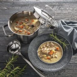 Sola Pannenset Diamond - 4 Delig - Ø 16,16,18,20 Cm - Zilver - RVS - Sandwichbodem -Home-Keuken 1200x1200 99