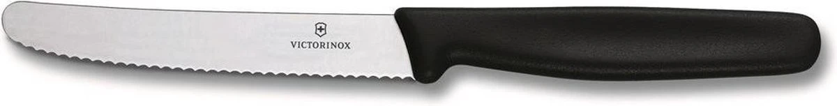 Victorinox Swiss Classic Tafelmessenset - 11cm - 3-delig - Zwart - Gekarteld - RVS En Kunststof 4 Victorinox Swiss Classic Tafelmessenset - 11cm - 3-delig - Zwart - Gekarteld - RVS En Kunststof - Afbeelding 2