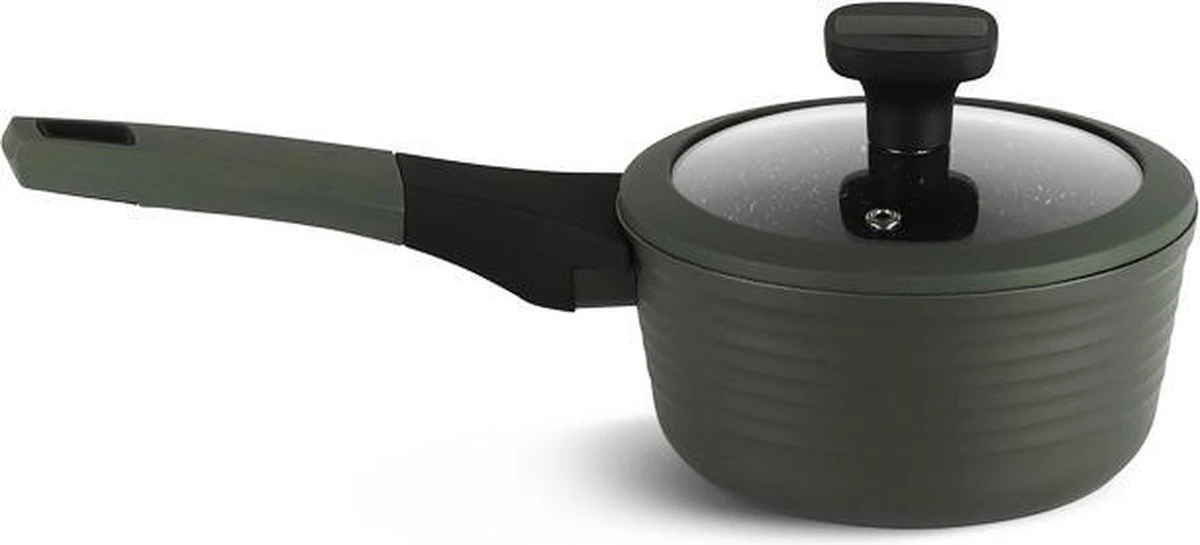 Edënbërg Green Line - 12-delige Luxe Pannenset Van Gesmeed Aluminium - Keramische/Marmeren Coating 6 Edënbërg Green Line - 12-delige Luxe Pannenset Van Gesmeed Aluminium - Keramische/Marmeren Coating - Afbeelding 4