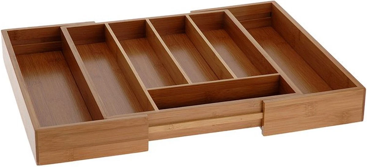Excellent Houseware Bestekbak Hout Uitschuifbaar 8 Excellent Houseware Bestekbak Hout Uitschuifbaar - Afbeelding 6