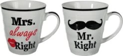 Out Of The Blue Mr. & Mrs. Right Bekers - Beker - 2 Stuks -Home-Keuken 1200x551 2