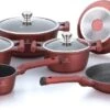 Herenthal Pannenset Inductie - Luxe 10-delige Koekenpan Inductie - Voor Alle Warmtebronnen - Pannen Met Glazen Deksels En Koudgrepen - Burgundy -Home-Keuken 1200x586