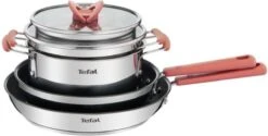 TEFAL G720S604 6-delige Stapelbare Pannenset OPTI'SPACE - RVS - Alle Kookplaten Inclusief Inductie -Home-Keuken 1200x609