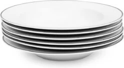 Serviesset Bordenset 6 Persoons 18 Delig - Wit Met Zwart Randje -Home-Keuken 1200x662 3