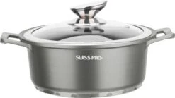 Swiss Pro+ | Set 14 Delige Pannenset | Inductie - Pannensets - Glazen Deksel - Met Afneembare Handgreep - Marmeren Interieur -PFAS-vrij | Grey / Silver 21 Swiss Pro+ | Set 14 Delige Pannenset | Inductie - Pannensets - Glazen Deksel - Met Afneembare Handgreep - Marmeren Interieur -PFAS-vrij | Grey / Silver -Home-Keuken 1200x675 11