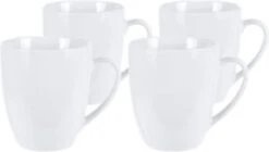 Excellent Houseware Set Van 4x Stuks Bekers/mokken Wit 380 Ml Van Porselein - Melkbekers 11 Excellent Houseware Set Van 4x Stuks Bekers/mokken Wit 380 Ml Van Porselein - Melkbekers -Home-Keuken 1200x682 3