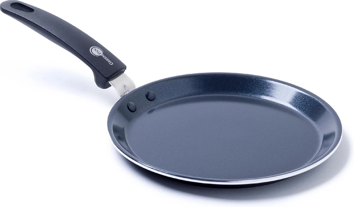 GreenPan Essentials Pannenkoekenpan 24cm - Zwart - Inductie - PFAS-vrij 3 GreenPan Essentials Pannenkoekenpan 24cm - Zwart - Inductie - PFAS-vrij