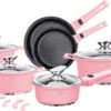 Swiss Pro+ | Set 14 Delige Pannenset | Inductie - Pannensets - Glazen Deksel - Met Afneembare Handgreep - Marmeren Interieur -PFAS-vrij | Pink -Home-Keuken 1200x729 2